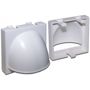 Open cable outlet, 45х45, white